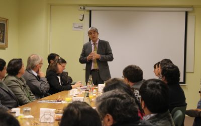 Rector Carlos Saavedra visitó Facultad de Agronomía