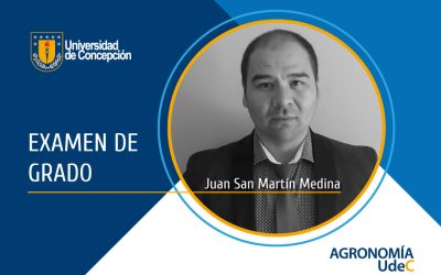 Estudiante se gradúa de Magíster en Ciencias Agronómicas